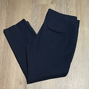 Banana Republic Sloan Fit Stretch Petite Navy Blue Ankle Pants Women's Size 8P‎